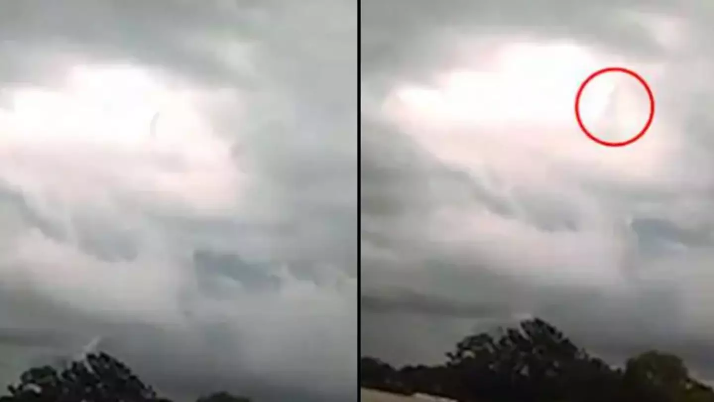 Denne mystiske figur dukkede op i skyerne over Italien, og hver eneste person siger det samme... Bare vent, indtil du ser den rigtige årsag