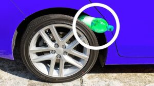 Hvis du ser en plastikflaske mellem hjulet og skærmen på din bil i højre side, skal du være forsigtig: du er i fare. Gå ikke ud af bilen og lad dine nøgler blive i kabinen. Her er hvorfor