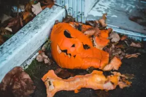 Mine naboer smed deres rådne Halloween-pynt i min gård, så jeg ville tage dem væk – men jeg lærte dem en lektie