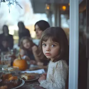 Ved Thanksgiving-middagen rejste min datter sig og råbte: 'Og hvor er den kvinde, far holder i vores skur?'