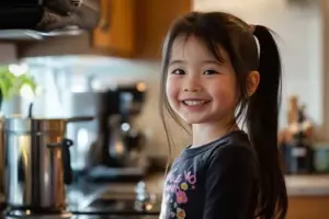Min forlovedes 7-årige datter laver morgenmad og laver alle pligterne hver dag - jeg blev overrasket, da jeg fandt ud af hvorfor