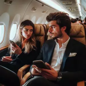 Jeg hørte et barn græde fra et lukket rum ovenover i flyet - min kæbe faldt, da jeg åbnede den