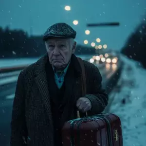 Jeg hentede en gammel mand på en ensom vintermotorvej - At lade ham blive natten ændrede mit liv for altid