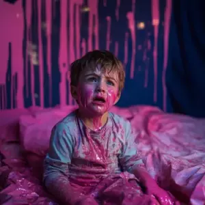Jeg hørte vores baby græde, mens jeg var i bad, og min kone så fjernsyn - Da jeg gik ind på hendes værelse, skreg jeg af skræk.