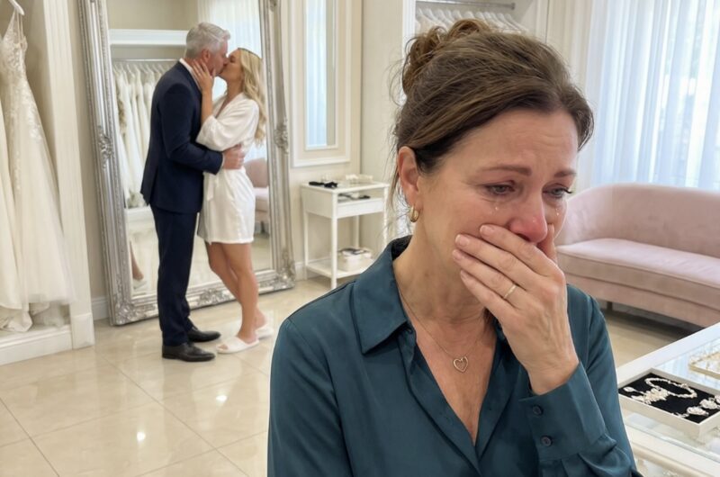 Min mand gemte mig til festen, fordi han var flov over min billige kjole ... men hans karriere gik i vasken, da milliardærchefen genkendte min halskæde og faldt på knæ og afslørede en 30 år gammel hemmelighed.